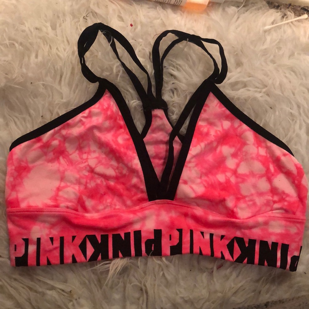 Pink cool and comfy strappy bralette